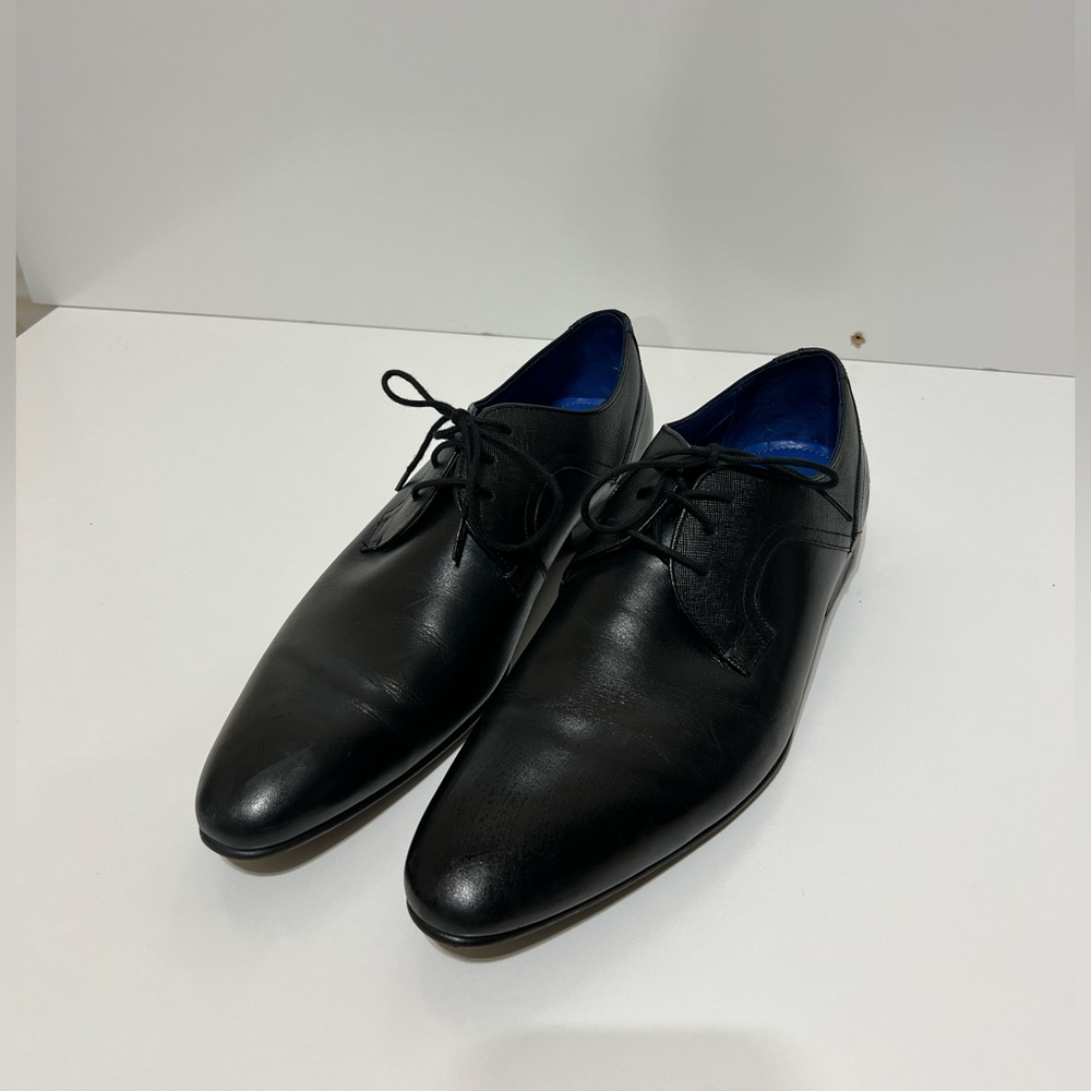 Ted Baker Men's Black Leather Lace-Up Dress Shoes